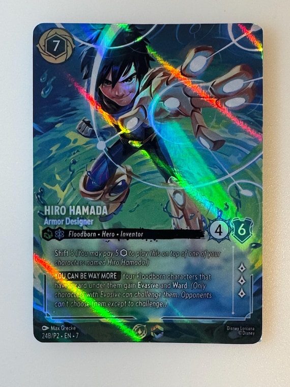 Hiro Hamada PROMO (alt Art) Lorcana Proxy/orica, - Etsy