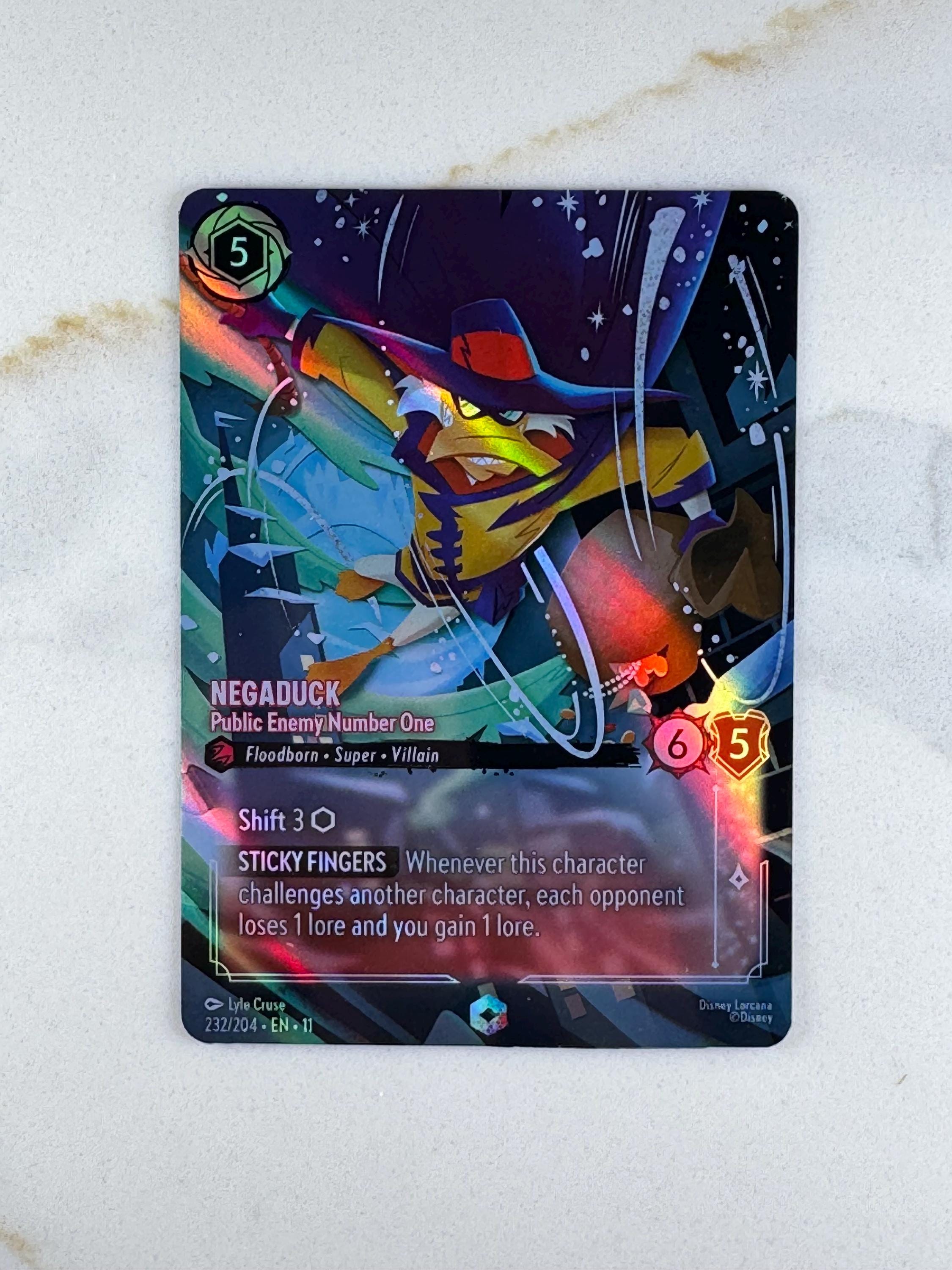 Negaduck - Public Enemy Number One WS (enchanted) Lorcana Proxy