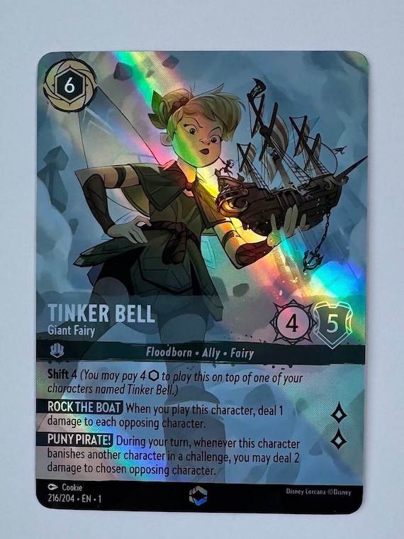 Tinker Bell Giant Fairy(Alt Art) Lorcana Proxy/Orica, Common/Holo