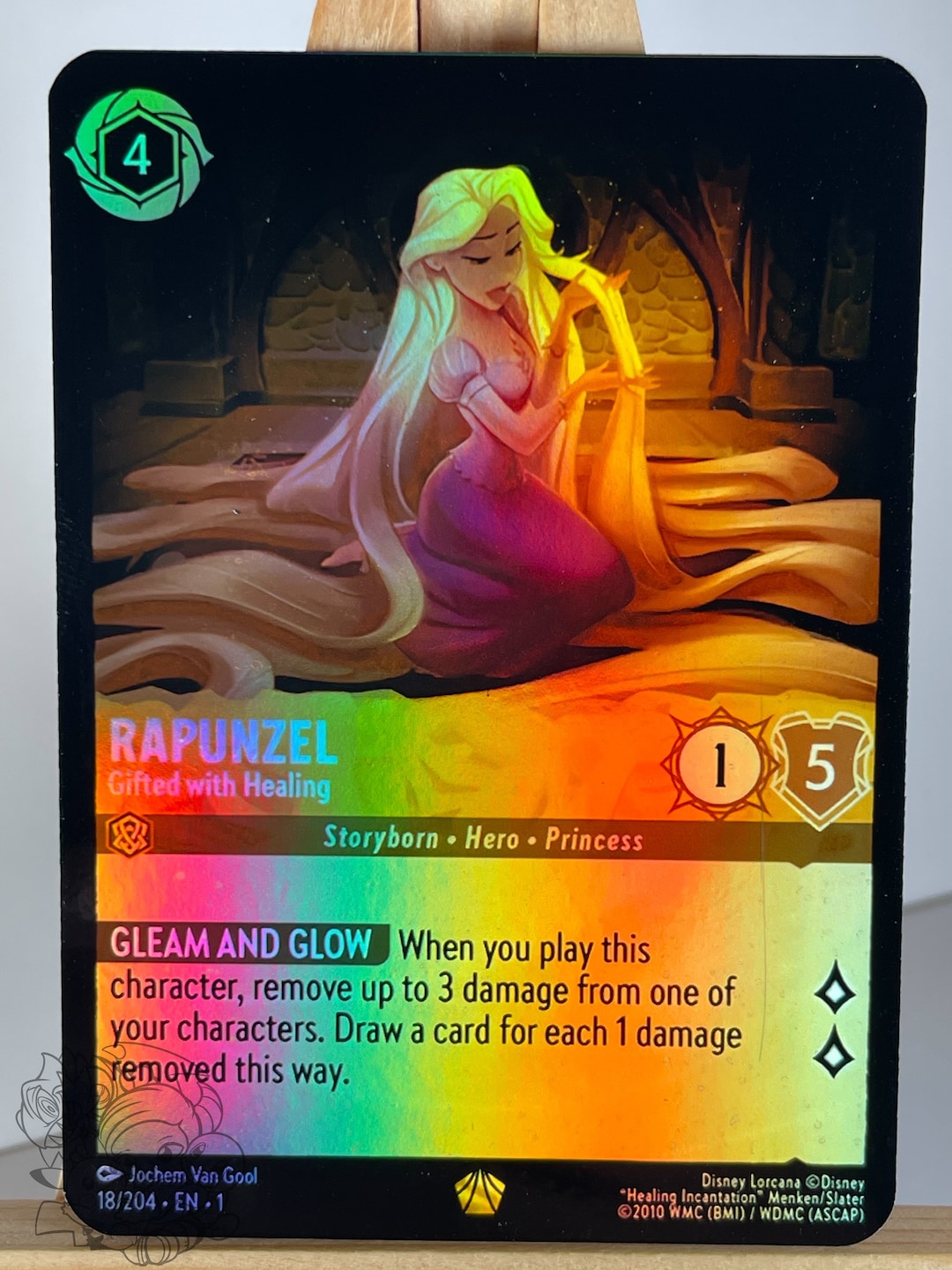 Rapunzel Gifted With Healing Lorcana Proxy/orica, Common/holo Etsy