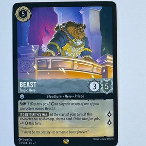 Beast Tragic Hero Lorcana Proxy/Orica, Common/Holo