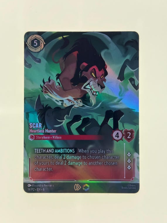 Scar Heartless Hunter (alt Art) Promo Lorcana Proxy/orica - Etsy