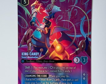 King Candy (alt Art) Lorcana Proxy/orica - Etsy
