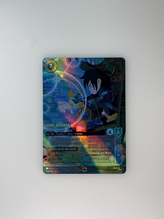 Hiro Hamada Armor Designer (alt Art) Lorcana Proxy/orica ENG