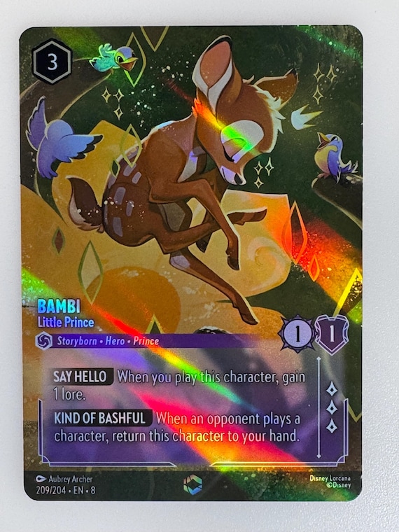Bambi Little Prince ROJ (alt Art) Lorcana Proxy/orica - Etsy