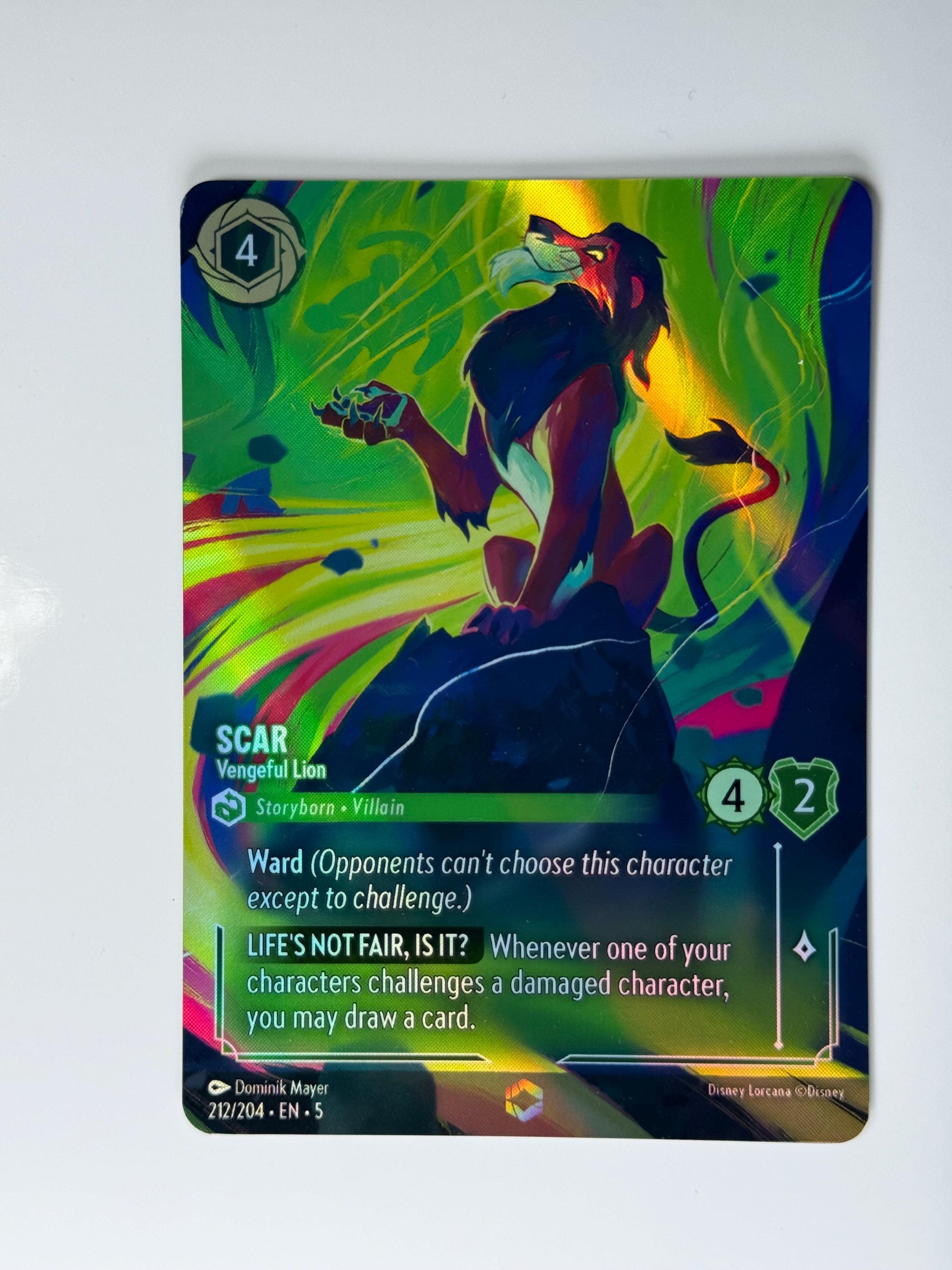 scar lorcana card Lorcana TCG Shimmering Skies Starter Scar & Kronk main image 1