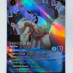 Cruella De Vil - Style Icon (Enchanted) Lorcana Proxy/Orica