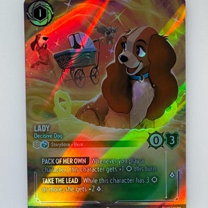 Lady Decisive Dog (Alt Art) Lorcana Proxy/Orica