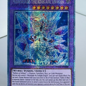 Mirrorjade el Dragón Espada de Hielo, Proxy/Orica, Secreto Dorado, Raro Luz Estelar
