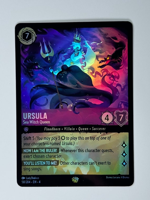 Ursula Sea Witch Queen Lorcana Proxy/Orica, Common/Holo