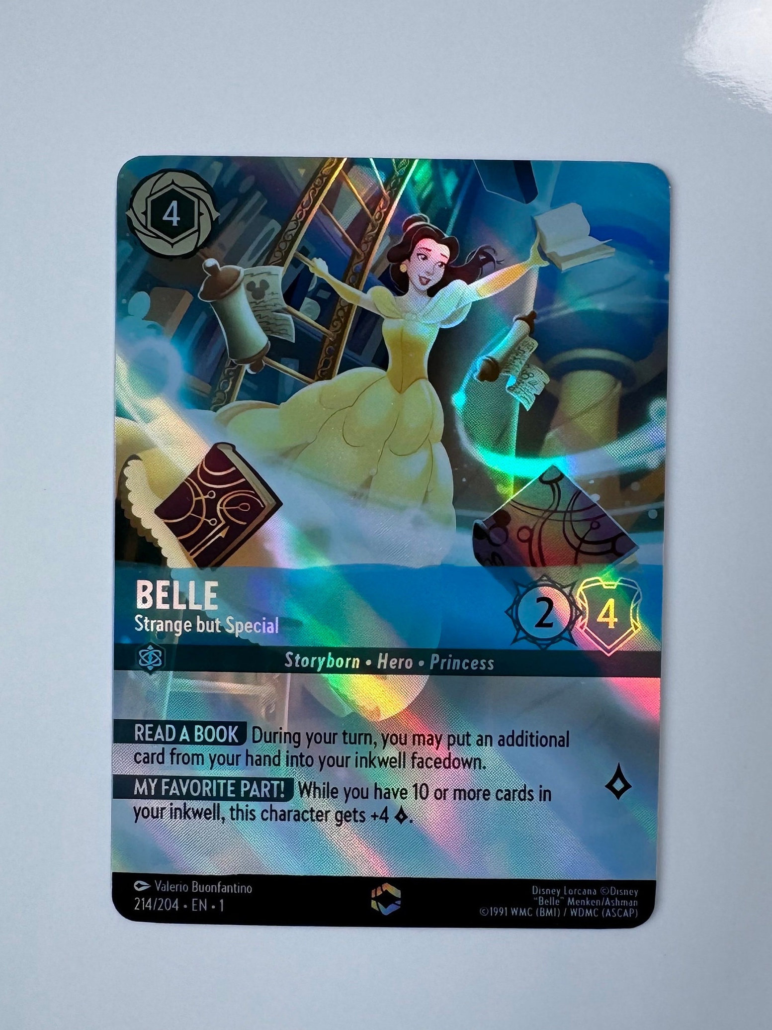 Belle Strange but Special (Alt Art) Lorcana Proxy/Orica, Common/Holo Belle Strange but Special (Alt Art) Lorcana Proxy/Orica, Common/Holo