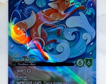 Tod - Knows All the Tricks WS (enchanted) Lorcana Proxy/orica - Etsy