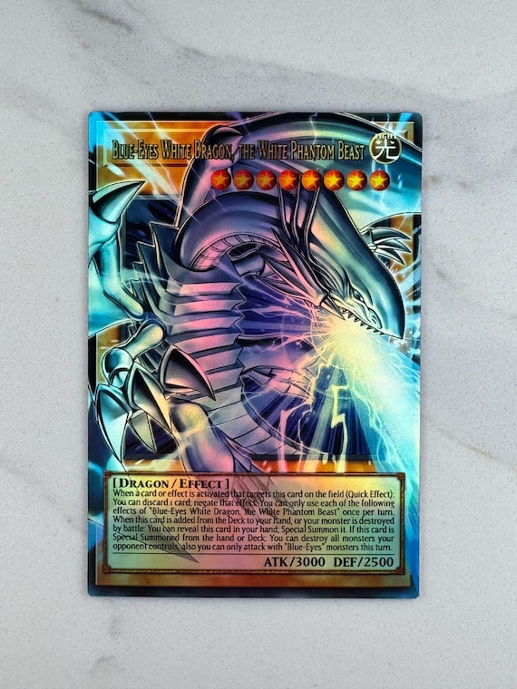 Blue-eyes White Dragon, the White Phantom Beast Proxy/orica - Etsy