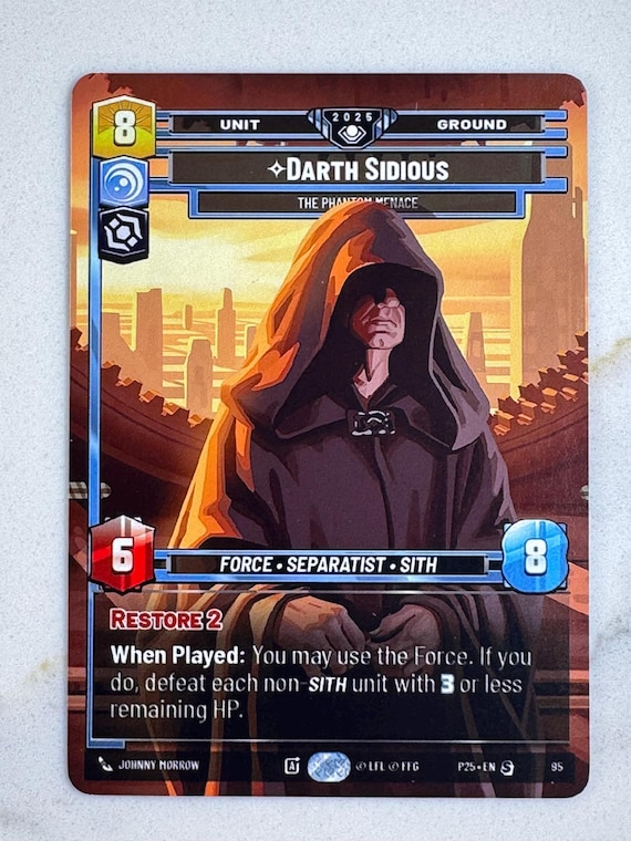 Darth Sidious - the Phantom Menace Organized Play Promo Proxy