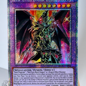 Dragón oscuro de ojos rojos Proxy/Orica, Común/Ultra/SR/SLR
