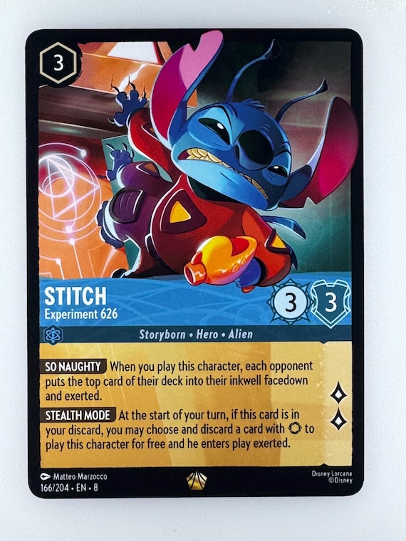 Stitch Experiment 626 ROJ Lorcana Proxy/orica - Etsy