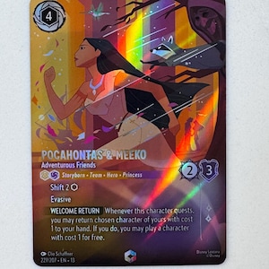 Pocahontas & Meeko – Abenteuerliche Freunde AOV (Enchanted) Lorcana Proxy/Orica