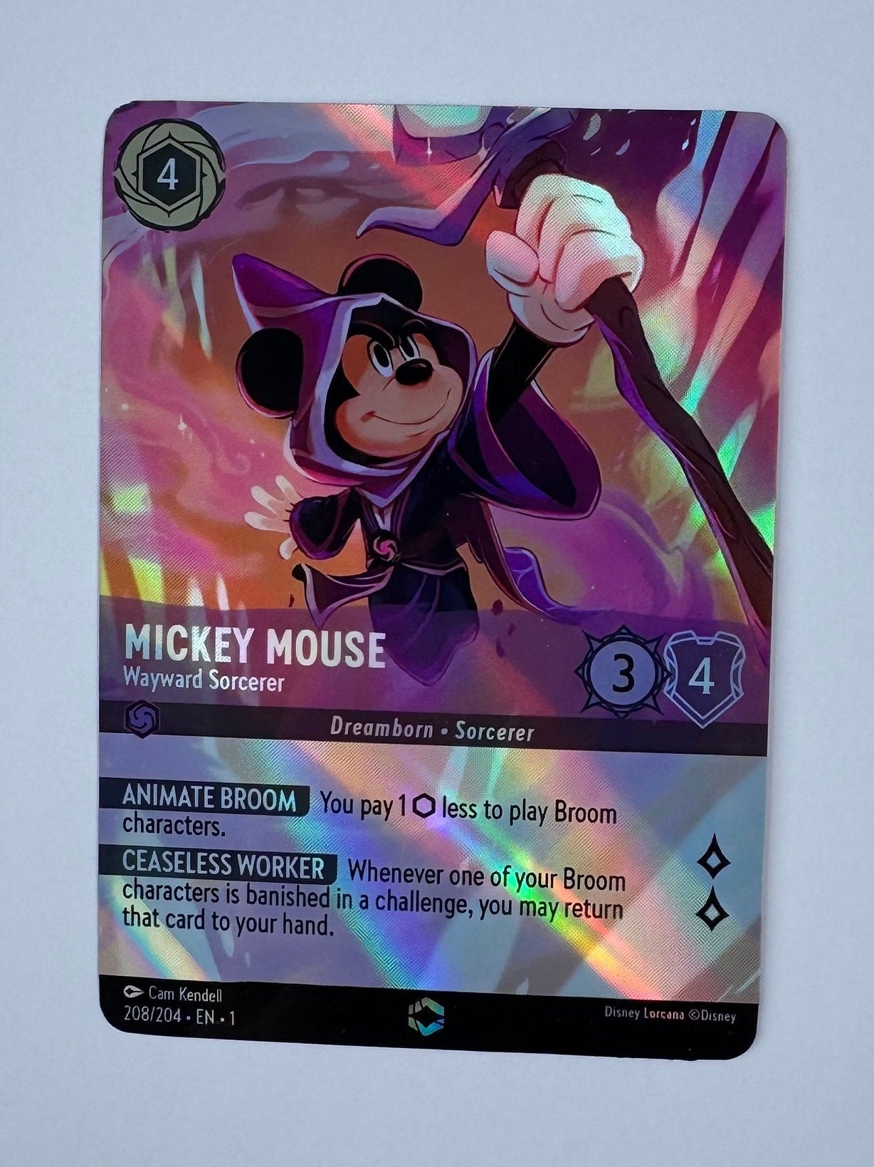Mickey Mouse Wayward Sorcerer (alt Art) Duelist Lorcana