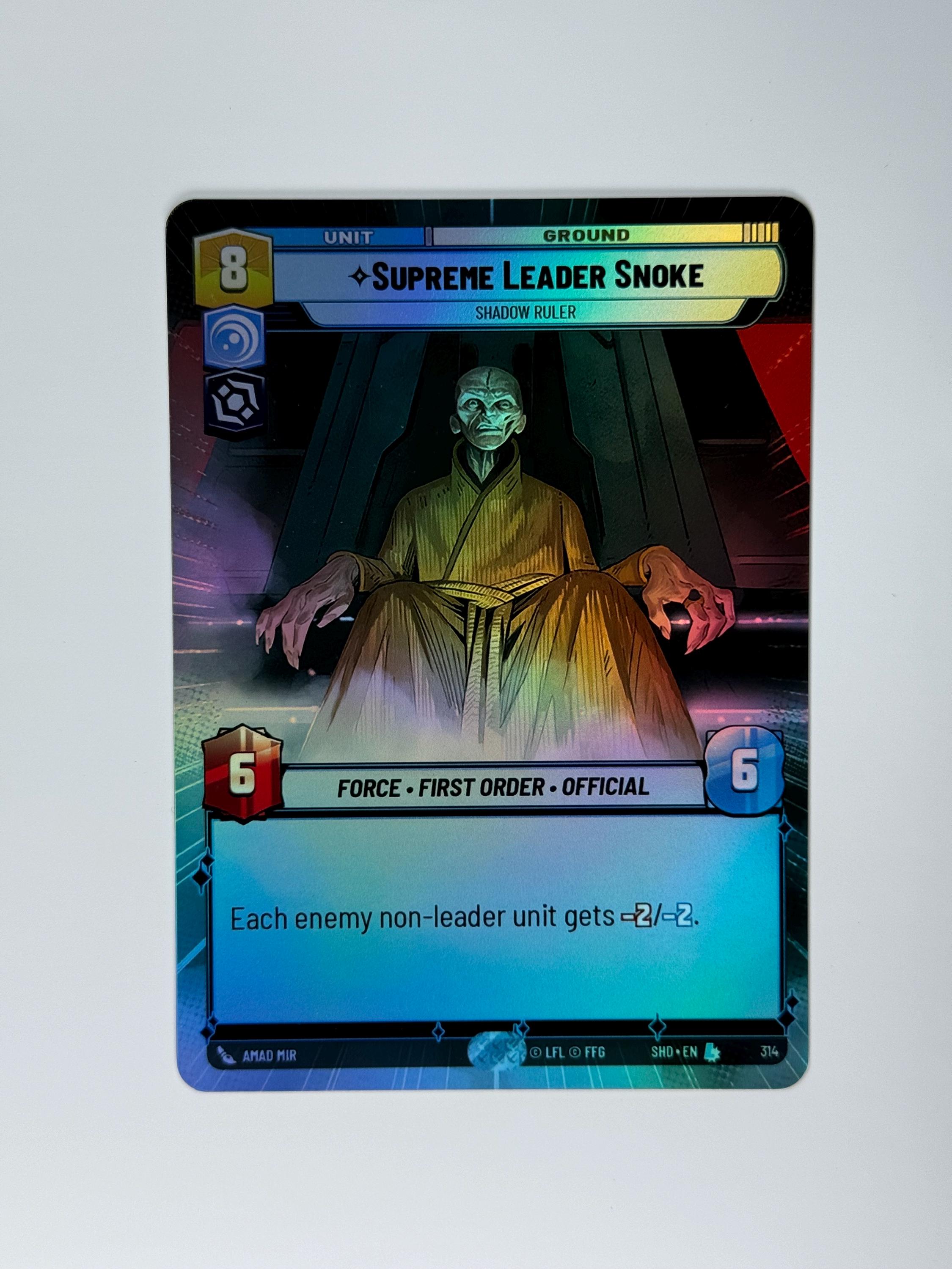 Supreme Leader Snoke SHD Proxy/orica, Common/holo (hyperspace) - Etsy