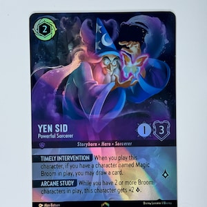 Yen Sid Hechicero poderoso (arte alternativo) Lorcana Proxy/Orica, Común/Holo