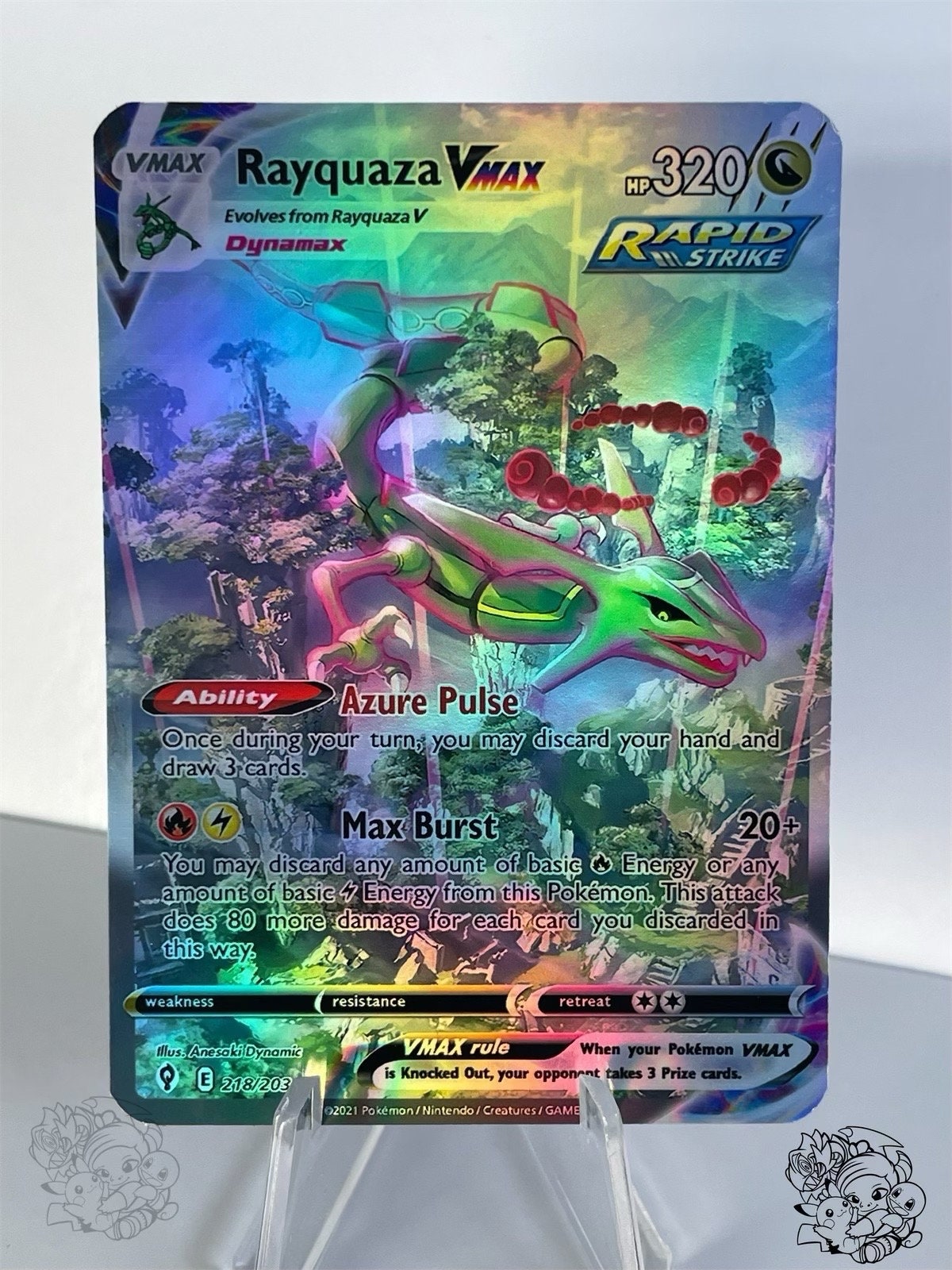 Rayquaza Dawn Form VMAX pokemon card