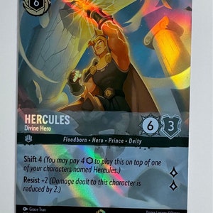 Hercules Göttlicher Held (Alt Art) Lorcana Proxy/Orica, Common/Holo