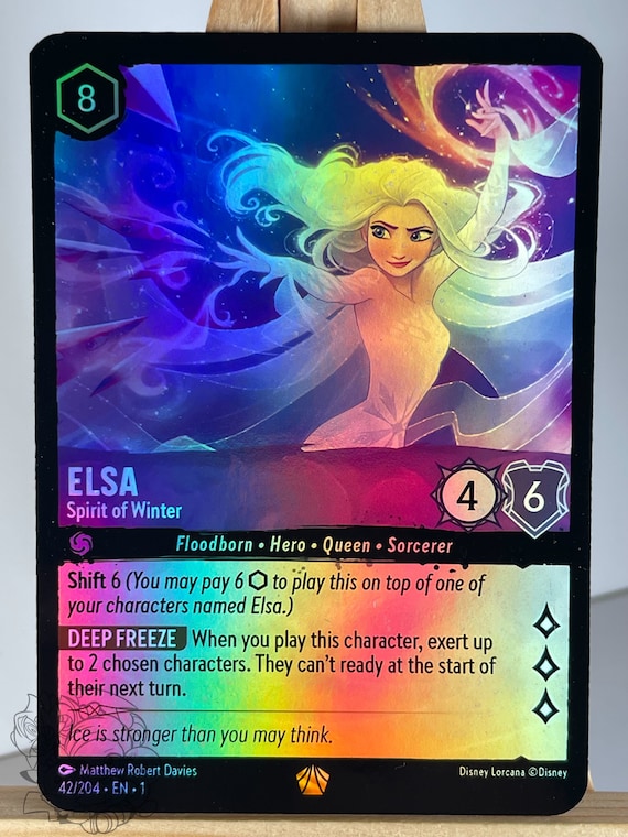 Elsa Spirit of Winter Lorcana Proxy/orica, Common/holo - Etsy
