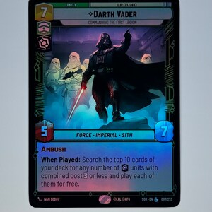 Darth Vader - Commanding the First Legion (087/252) - SOR - Legendary - Foil main image 1