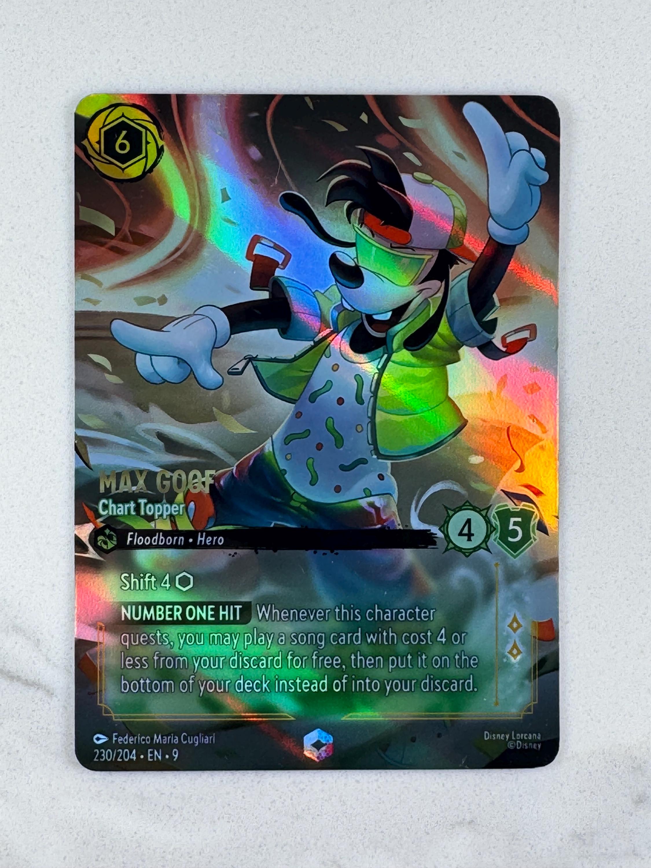 Max Goof - Chart Topper (enchanted) Lorcana Proxy/orica Fabled - Etsy