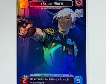 Sabine Wren Galvanized Revolutionary SOR Proxy/Orica, (Showcase)