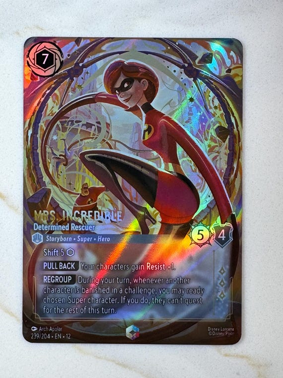 Mrs. Incredible - Determined Rescuer WU (enchanted) Lorcana Proxy