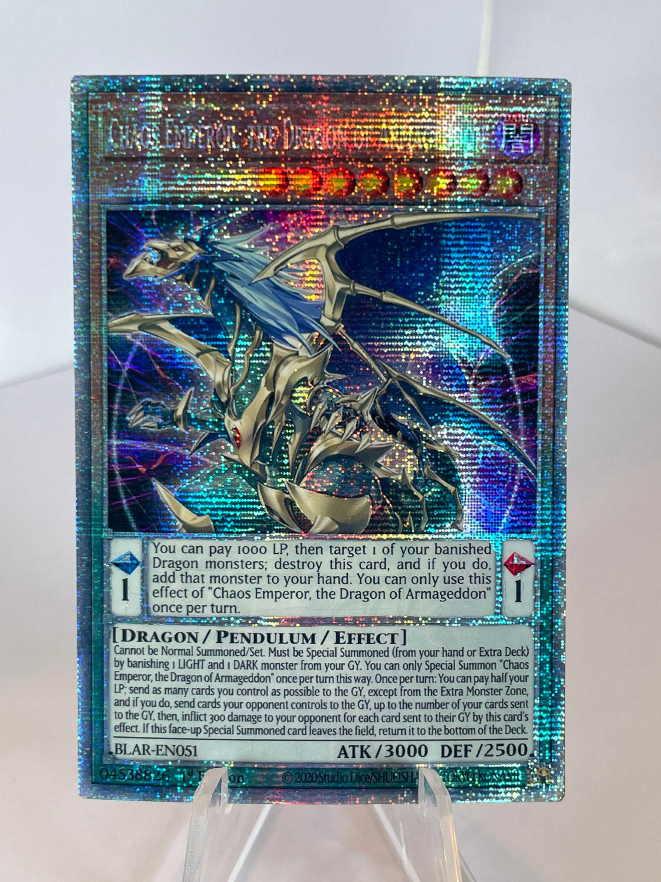 Chaos Emperor the Dragon of Armageddon Proxy/orica, Starlight Rare