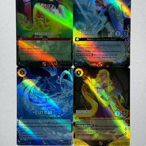 Lascialo andare / Rapunzel / Dragon Fire / Cinderella Challenge Series Lorcana Proxy/Orica