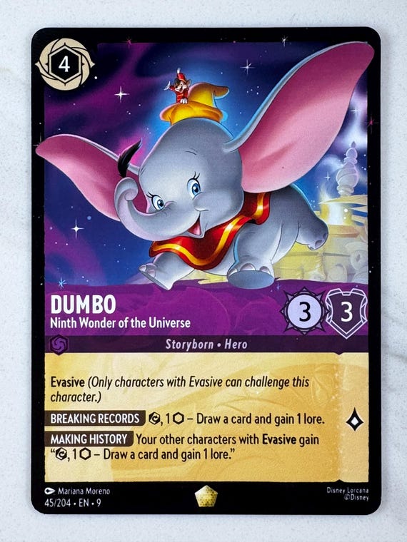 Dumbo - Ninth Wonder of the Universe Lorcana Proxy/orica Fabled - Etsy Dumbo - Ninth Wonder of the Universe Lorcana Proxy/orica Fabled - Etsy