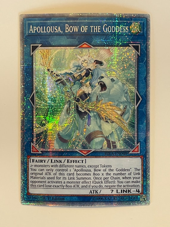 appaloosa yugioh card MAGO-EN041 Apollousa, Bow of the Goddess Alternate Art Premium Gold Rare 1st Edition NM Yo,Are they the same person?,and