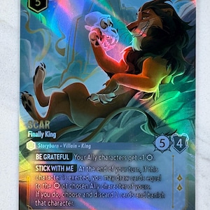 Scar - Finally King (Enchanted) Lorcana Proxy/Orica