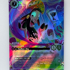 Kuzco Impulsive Llama ROJ (Alt Art) Lorcana Proxy/Orica