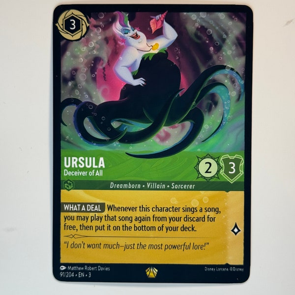 Ursula Deceiver of All Lorcana Proxy/Orica, Common/Holo