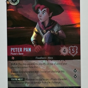 Lorcana Enchanted Peter Pan - Etsy