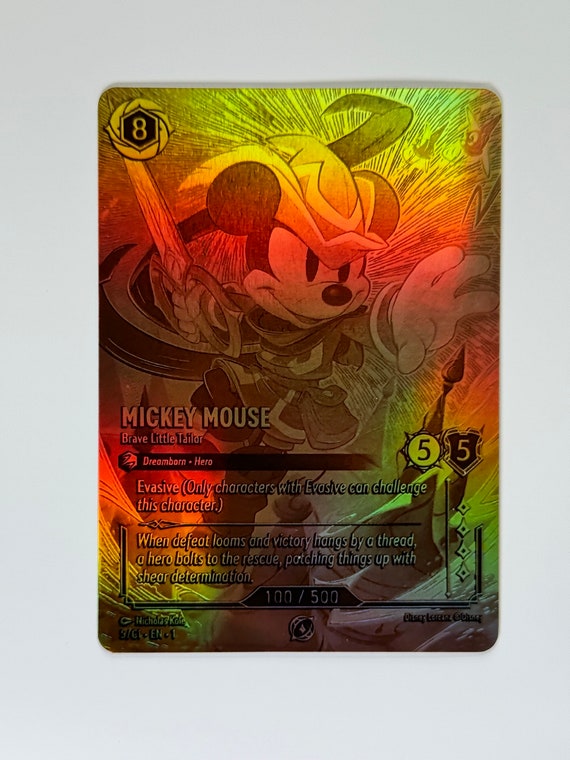 Mickey Mouse Brave Little Tailor Championship GOLD Lorcana Proxy