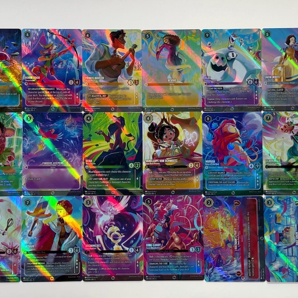 Set incantato SS (Alt Art) Lorcana Proxy/Orica, Holo