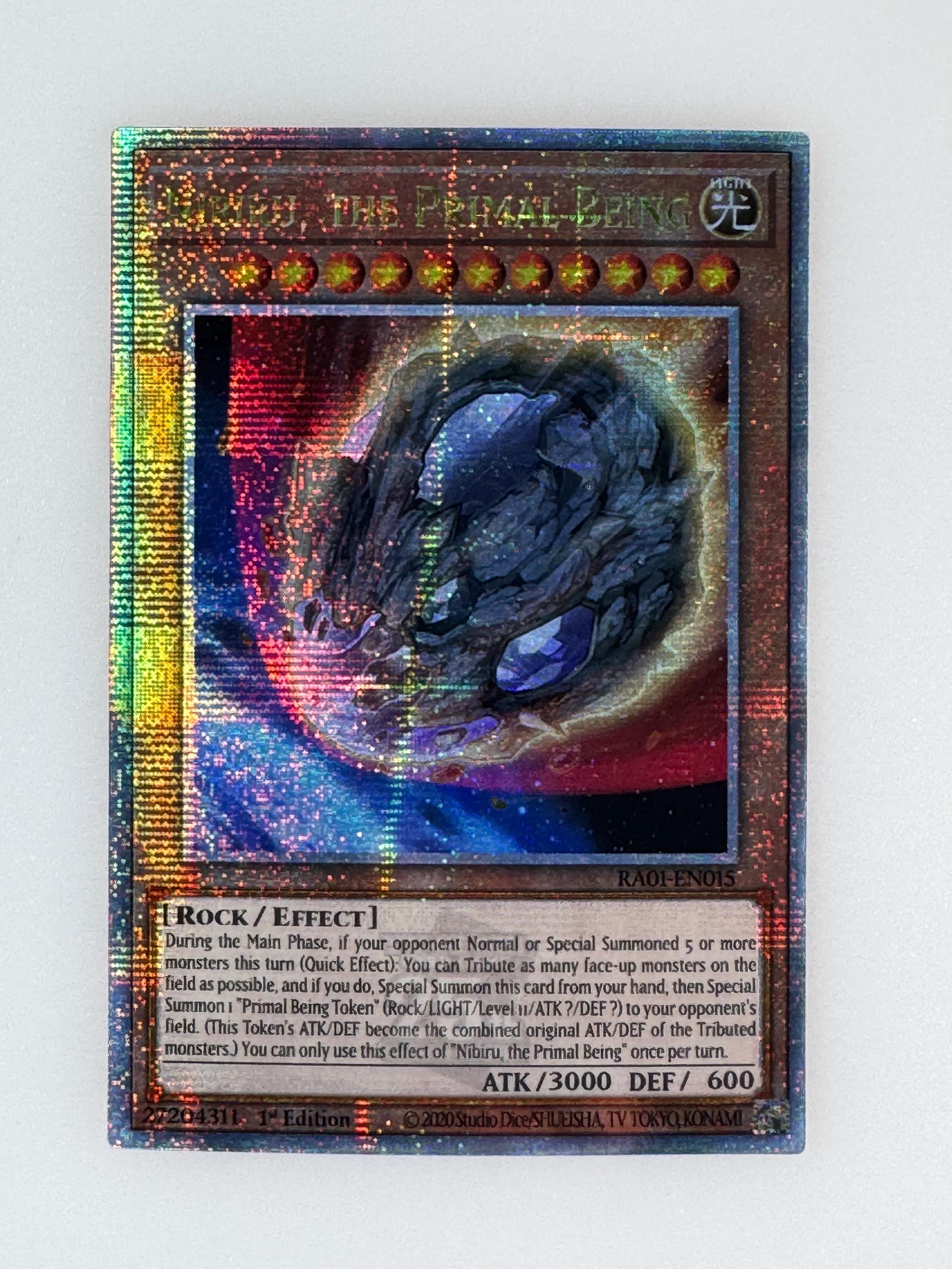 nibiru yugioh card RA05-EN094 - Nibiru, The Primal Being - Starlight Rare main image 1