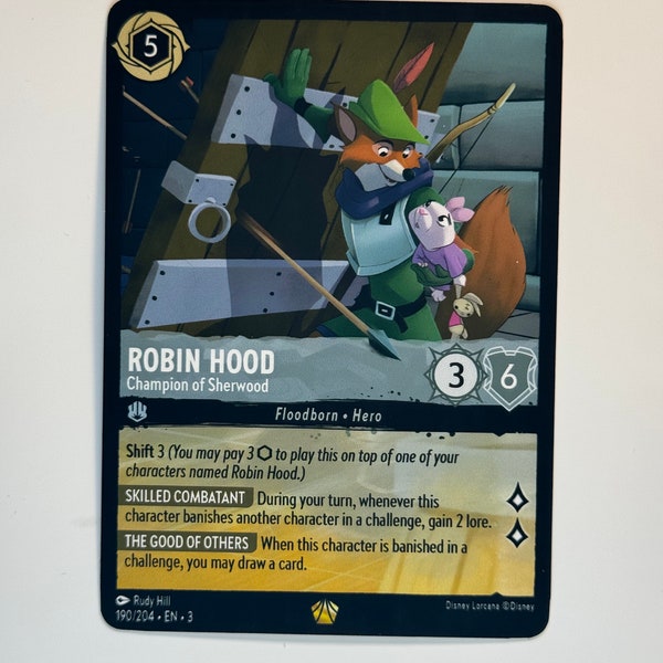 Robin Hood Champion of Sherwood Lorcana Proxy/Orica, Common/Holo