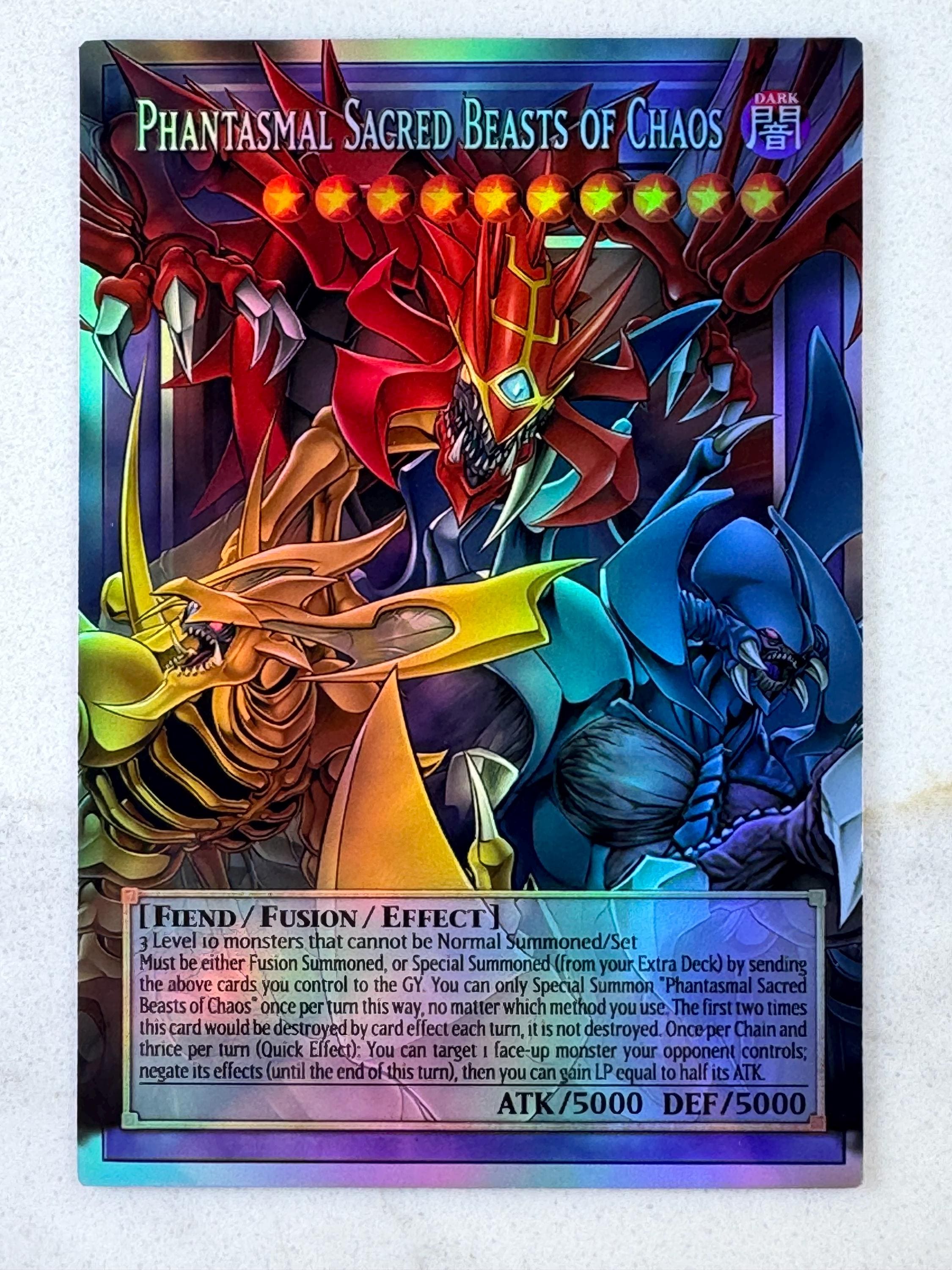 yugioh cards sacred beasts CORI-EN007S Infinity of the  Raviel, Lord of Phantasms  Starlight Rare Yu-Gi-Oh! - Chaos Origins -