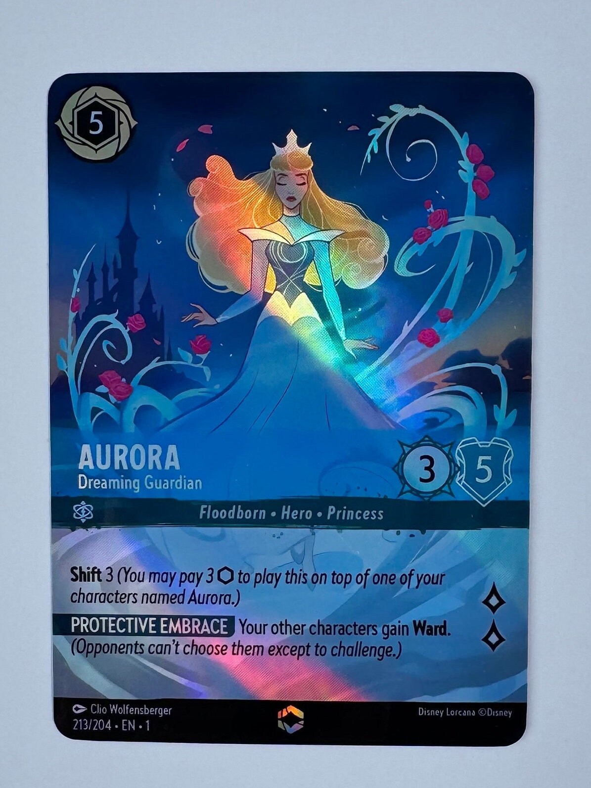 Aurora Dreaming Guardian (alt Art) Lorcana Proxy/orica, Common