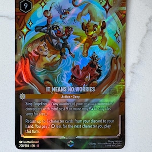 It Means No Worries ROJ (Alt Art) Lorcana Proxy/Orica