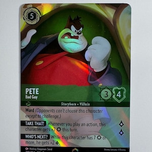 Pete Bad Guy (Arte alternativo) Lorcana Proxy/Orica, Común/Holo
