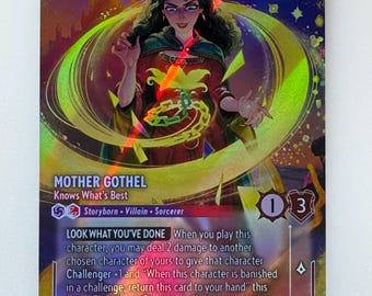 Mother Gothel Knows What's Best ROJ (alt Art) Lorcana Proxy/orica
