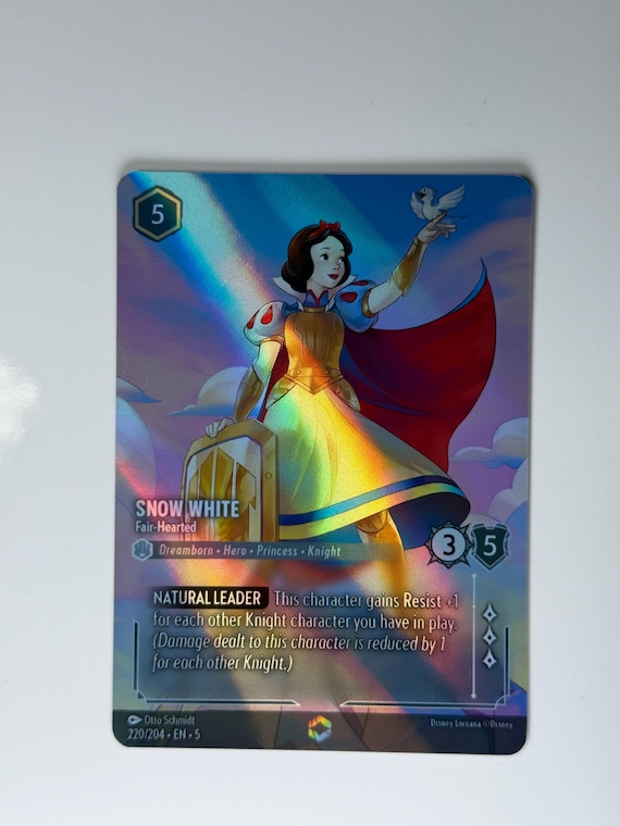snow white lorcana card Ravensburger Disney TCG Deck Box featuring  Well Wisher by Javi Salas | Securely Stores 80 Sleeved Cards | Durable & Portable Organizer for TCG Players quality materials to ensure long Snow White - Fair-Hearted (220)|