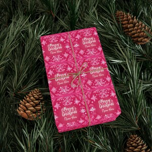 custom PINK and black christmas Wrapping Papers, pink gifting paper, pink boxing paper